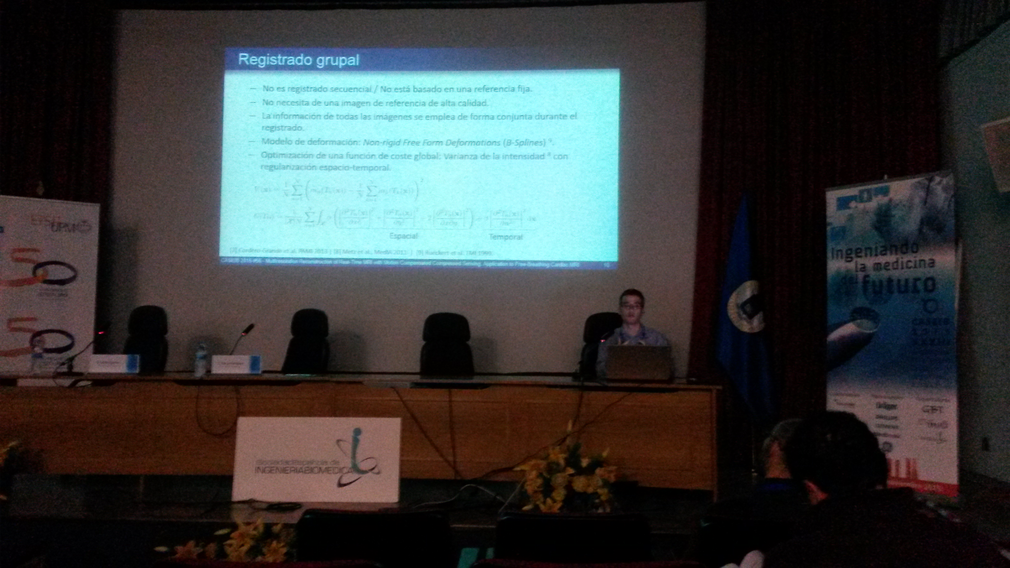 Javier Royuela presenting his contribution